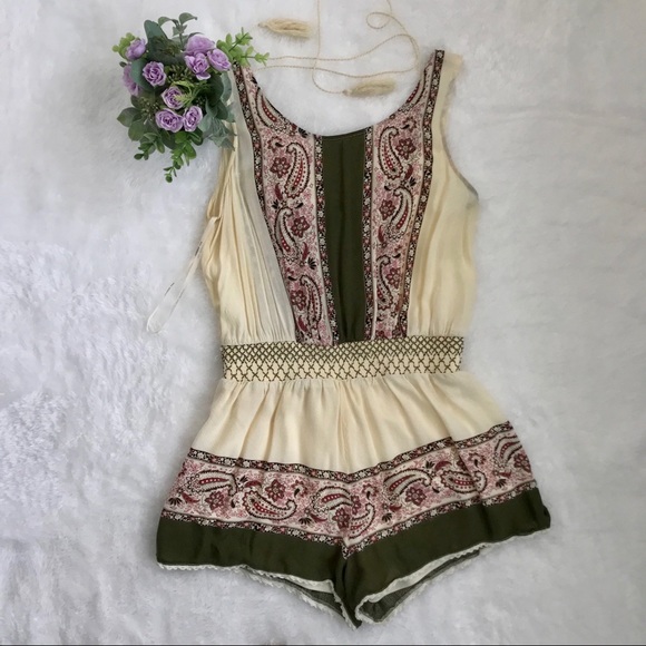 Blu Pepper Pants - Blu Pepper Paisley Tassel Romper